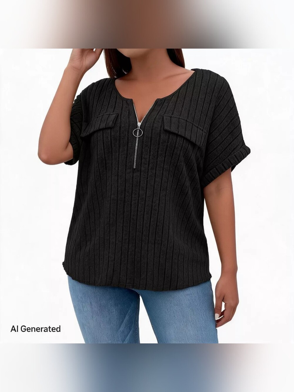 Zip Front Shirt